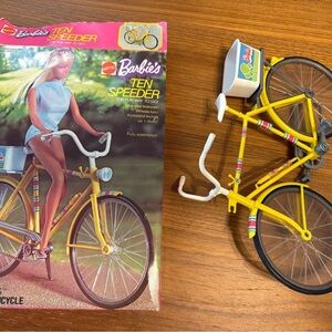 VINTAGE 1973 MATTEL BARBIE TEN SPEEDER YELLOW BIKE # 7777 IN ORIGINAL BOX​